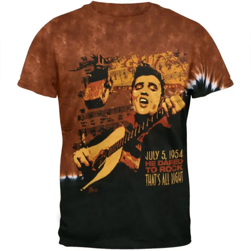 Elvis Presley - Dared To Rock Tie Dye T-Shirt sold by Old Glory