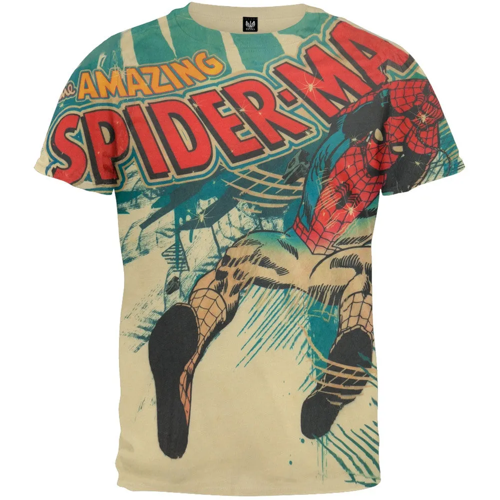 Spider-Man - Panel Jungle All Over T-Shirt sold by Old Glory