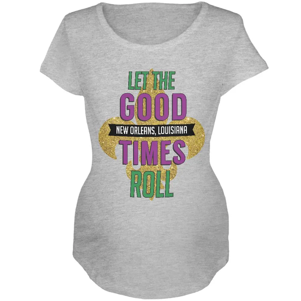 Mardi Gras Let the Good Times Roll Maternity Soft T Shirt sold by Old Glory