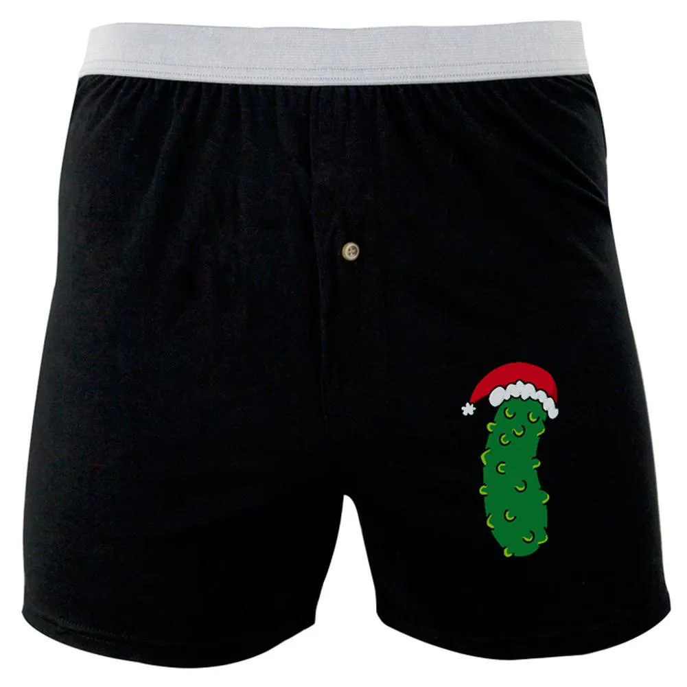 Christmas Pickle German Tradition Soft Knit Boxer sold by Old Glory