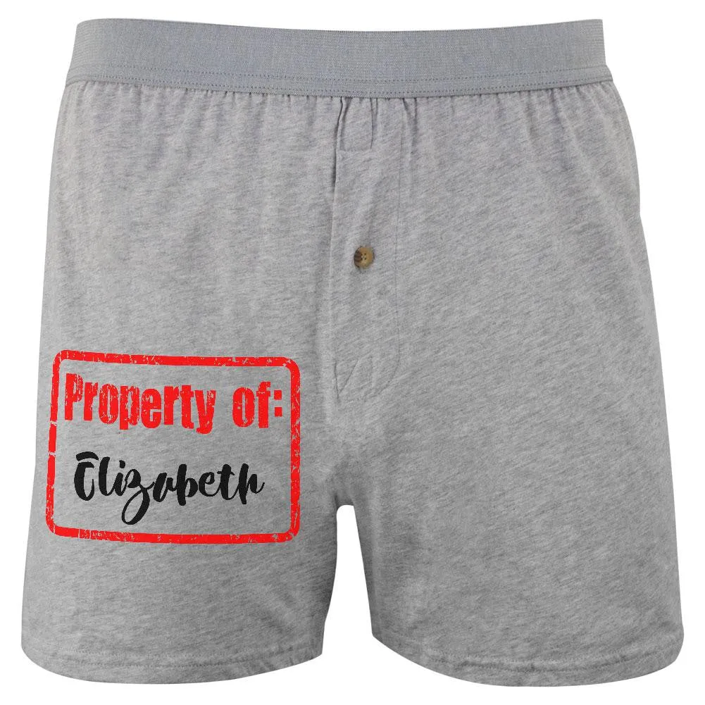 Property of Elizabeth Soft Knit Boxer sold by Old Glory