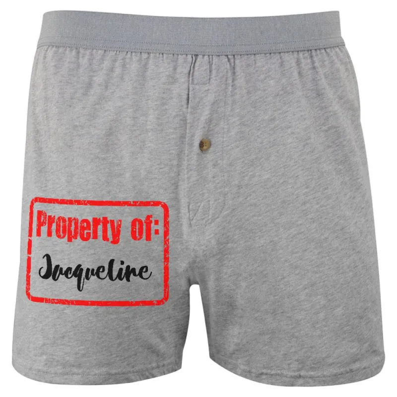 Property of Jacqueline Soft Knit Boxer sold by Old Glory