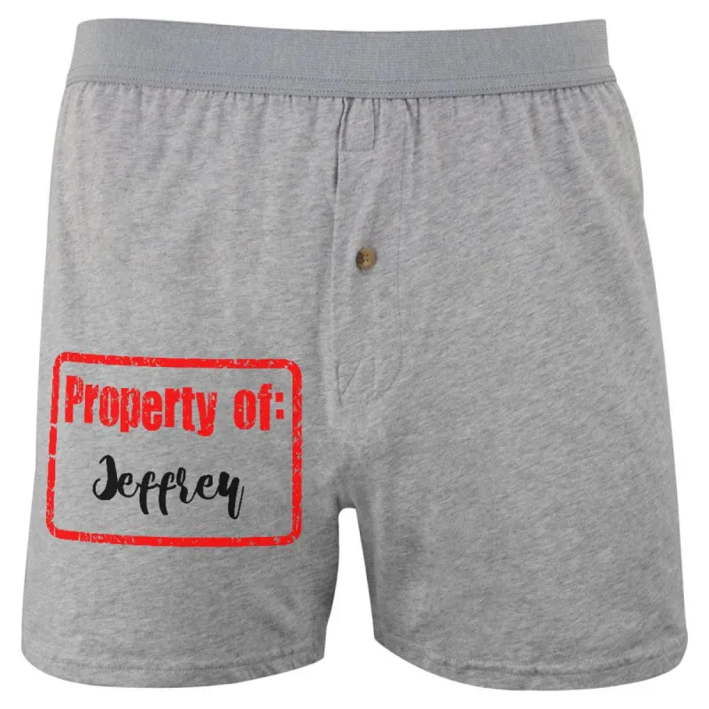 Property of Jeffrey Soft Knit Boxer sold by Old Glory
