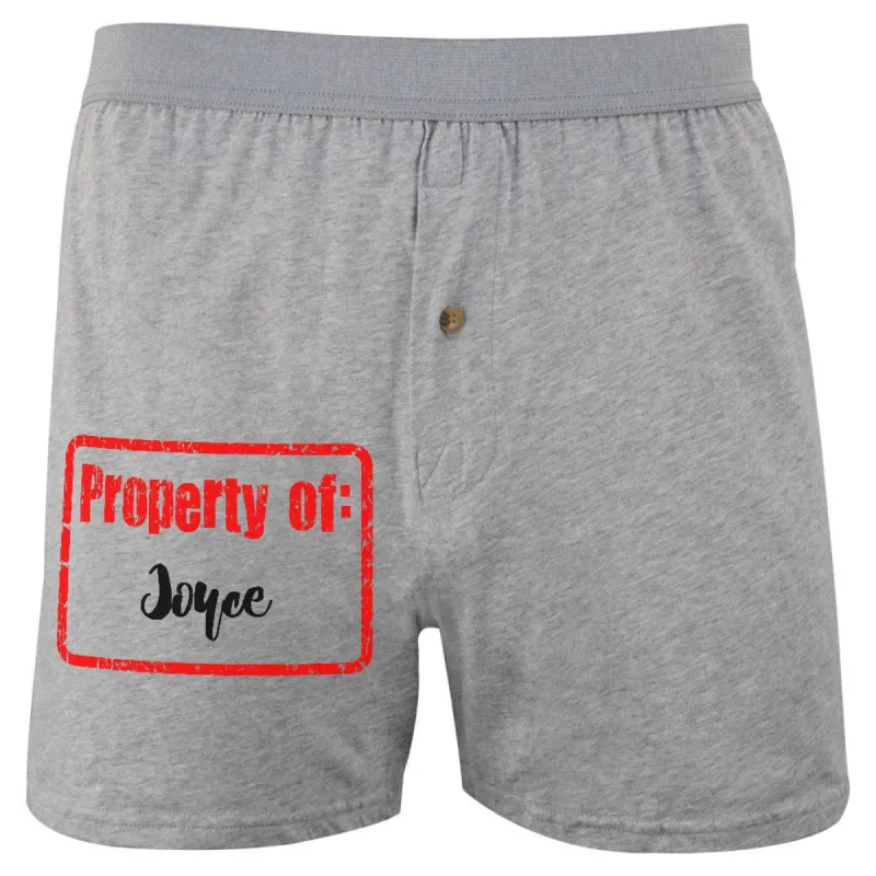 Property of Joyce Soft Knit Boxer sold by Old Glory
