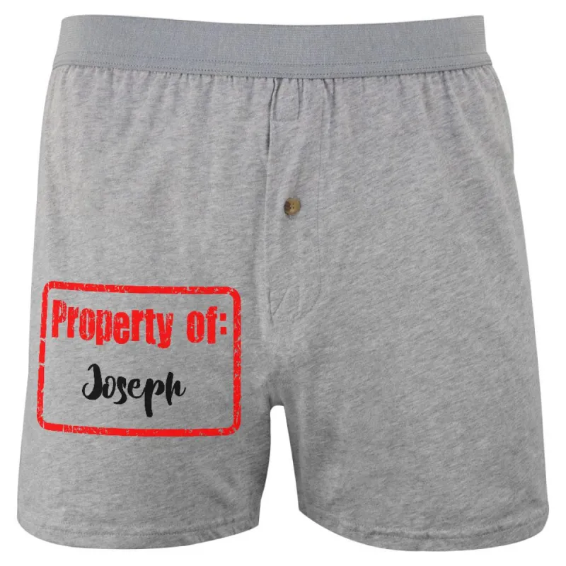 Property of Joseph Soft Knit Boxer sold by Old Glory