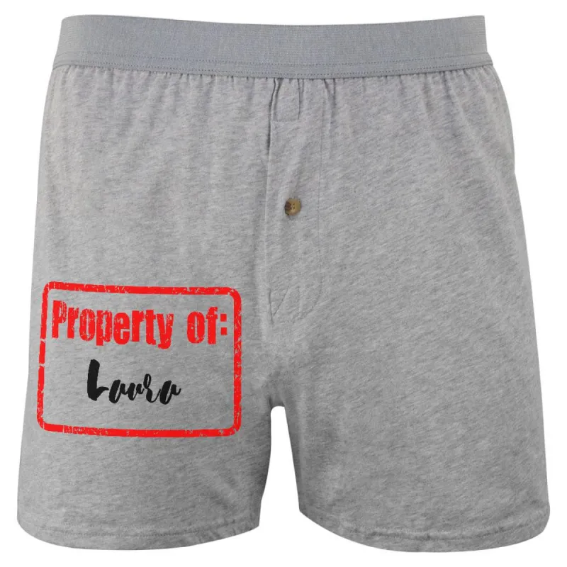 Property of Laura Soft Knit Boxer sold by Old Glory