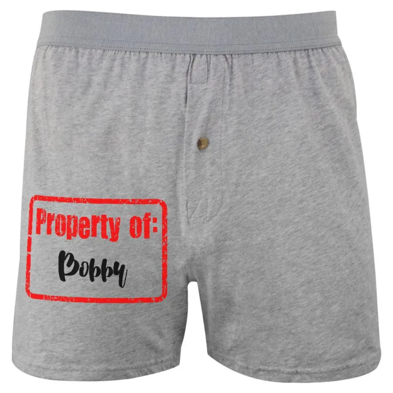 Property of Bobby Soft Knit Boxer sold by Old Glory