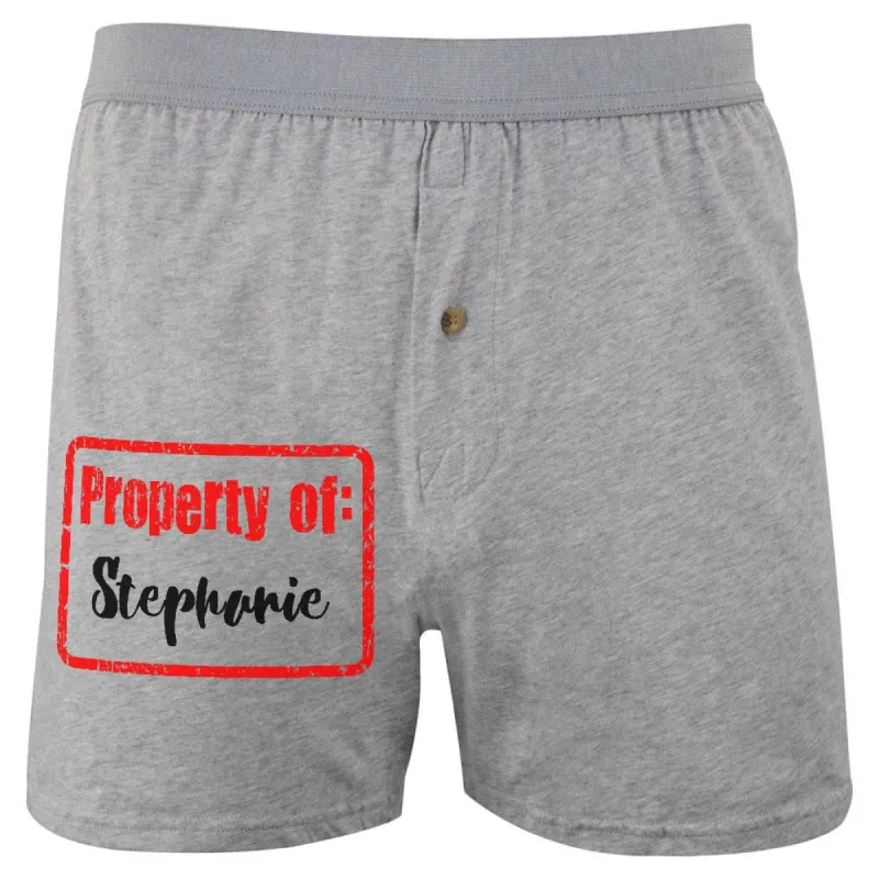 Property of Stephanie Soft Knit Boxer sold by Old Glory