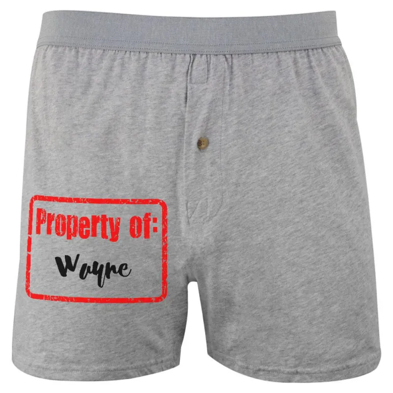 Property of Wayne Soft Knit Boxer sold by Old Glory