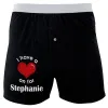 I Have a Heart On for Stephanie Soft Knit Boxer sold by Old Glory