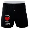 I Have a Heart On for Laura Soft Knit Boxer sold by Old Glory