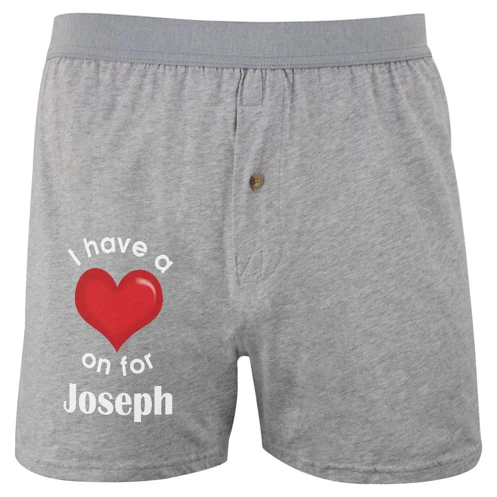 I Have a Heart On for Joseph Soft Knit Boxer sold by Old Glory product image thumbnail 2