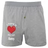 I Have a Heart On for Amy Soft Knit Boxer sold by Old Glory