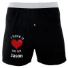 I Have a Heart On for Jason Soft Knit Boxer sold by Old Glory