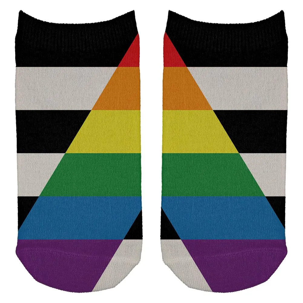 LGBT Straight Ally Pride Flag All Over Adult Ankle Socks sold by Old Glory