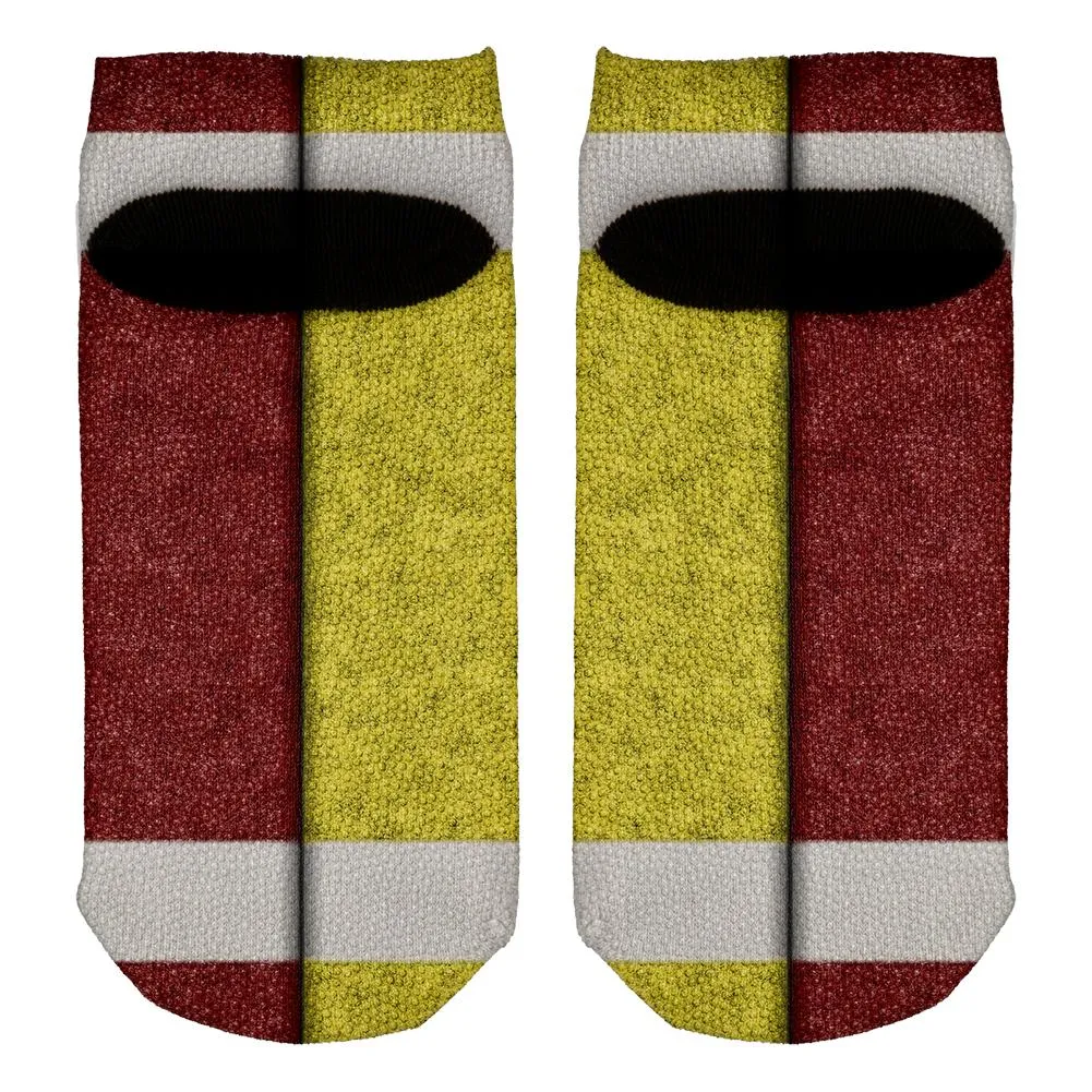 Fantasy Football Team Maroon and Yellow All Over Adult Ankle Socks sold by Old Glory product image thumbnail 2