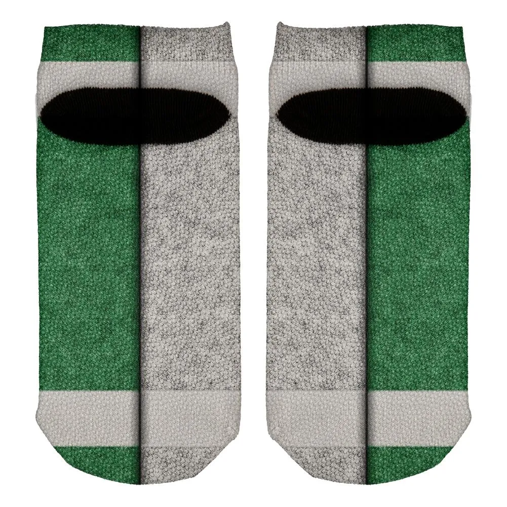 Fantasy Football Team Green and White All Over Adult Ankle Socks sold by Old Glory product image thumbnail 2