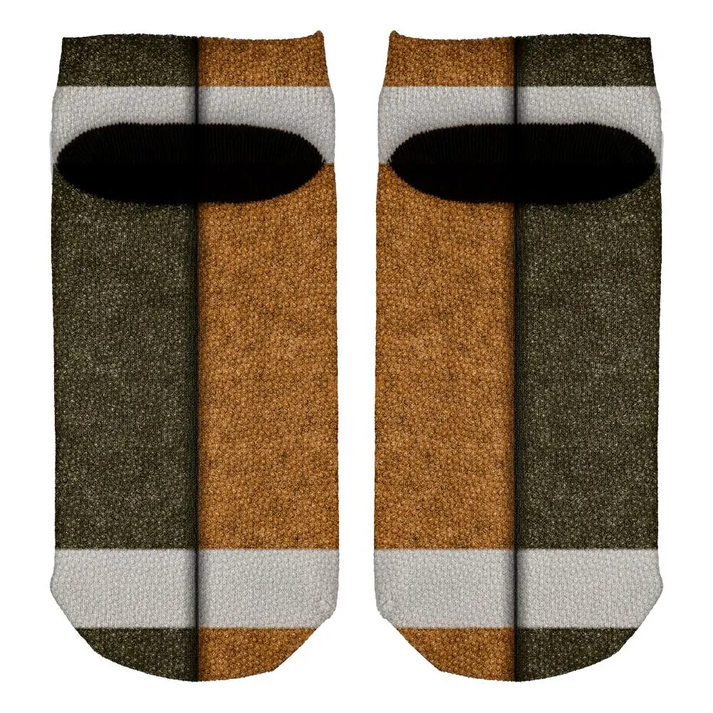 Fantasy Football Team Brown and Rust All Over Adult Ankle Socks sold by Old Glory product image thumbnail 2