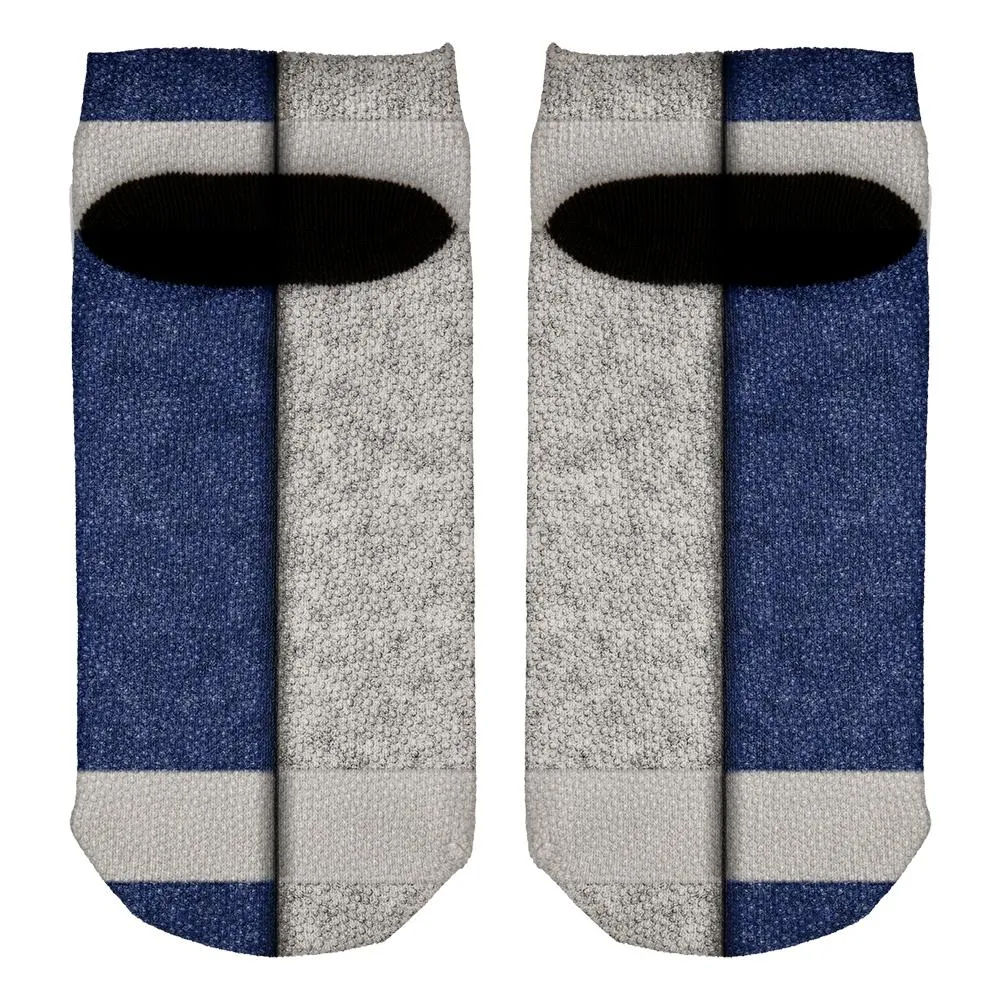 Fantasy Football Team Blue and White All Over Adult Ankle Socks sold by Old Glory product image thumbnail 2