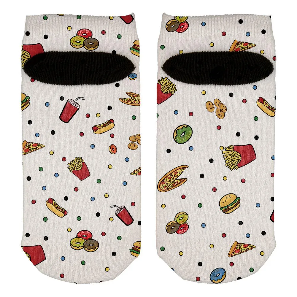 Junk Food Pattern All Over Adult Ankle Socks sold by Old Glory product image thumbnail 2