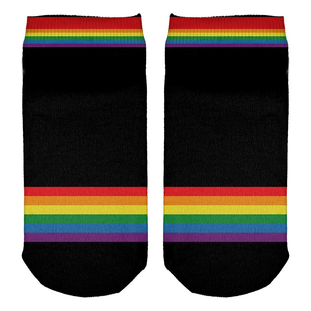 LGBT Proud Rainbow Gay Pride Flag All Over Adult Ankle Socks sold by Old Glory product image thumbnail 2