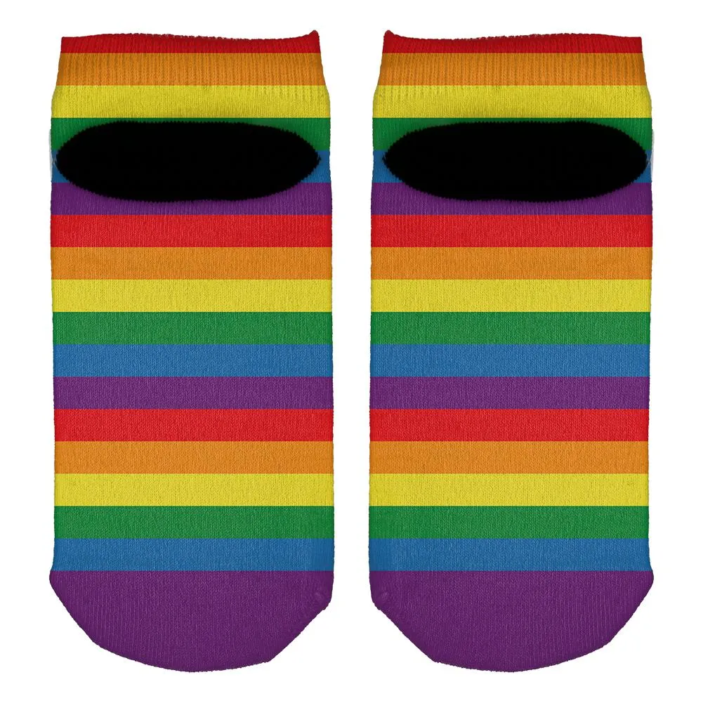 LGBT Multi Rainbow Gay Pride Flag All Over Adult Ankle Socks sold by Old Glory product image thumbnail 2