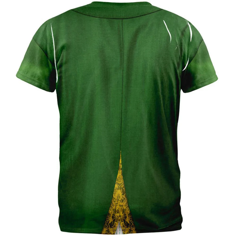 St. Patricks Day Leprechaun Costume All Over Adult T-Shirt and Hat with Beard Combo sold by Old Glory product image thumbnail 4