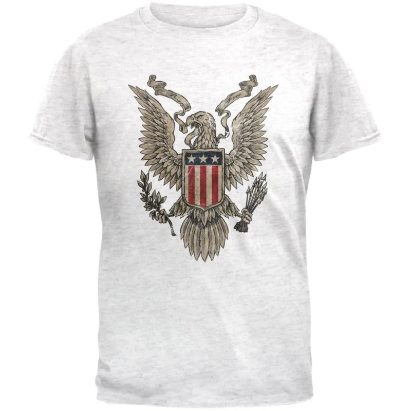 4th July Born Free Vintage American Bald Eagle Mens Soft T Shirt sold by Old Glory
