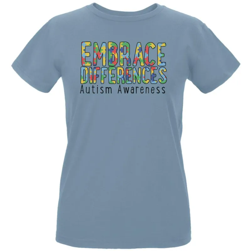Autism Awareness Embrace Differences Womens Organic T Shirt sold by Old Glory