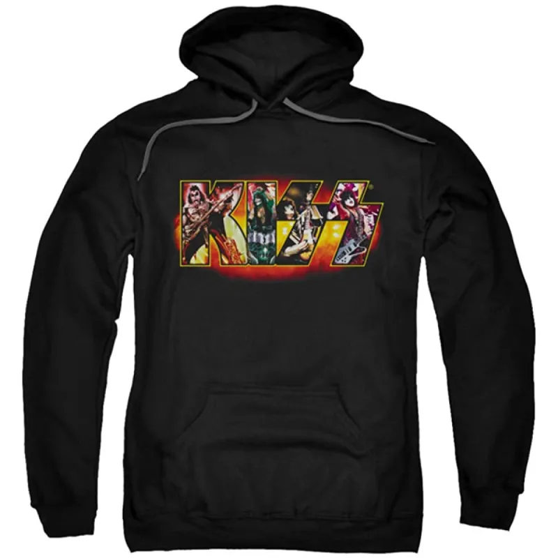 Kiss - Comic Logo Mens Pullover Hoodie sold by Old Glory