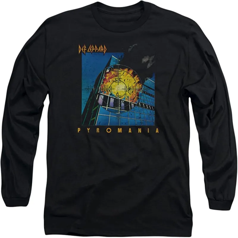 Def Leppard - Pyromania Mens Long Sleeve T Shirt sold by Old Glory