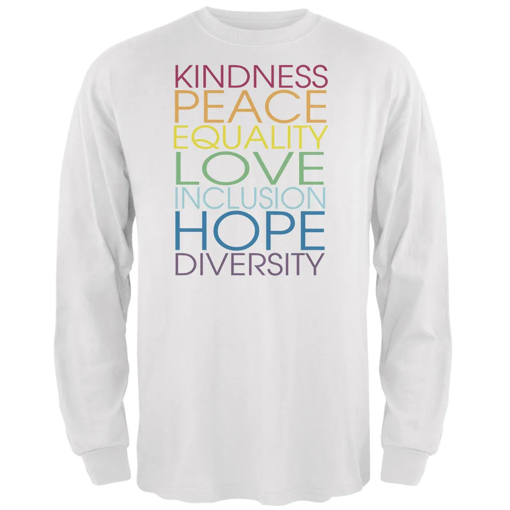Kindness Love Hope Mens Long Sleeve T Shirt sold by Old Glory product image thumbnail 3