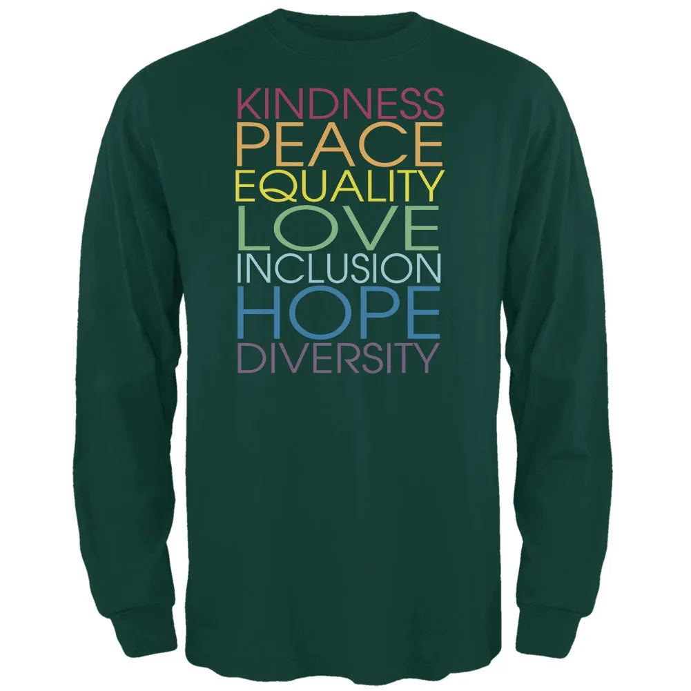 Kindness Love Hope Mens Long Sleeve T Shirt sold by Old Glory product image thumbnail 2