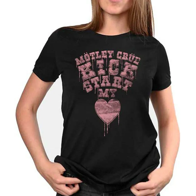 Motley Crue - Kick Start My Heart Juniors T Shirt sold by Old Glory