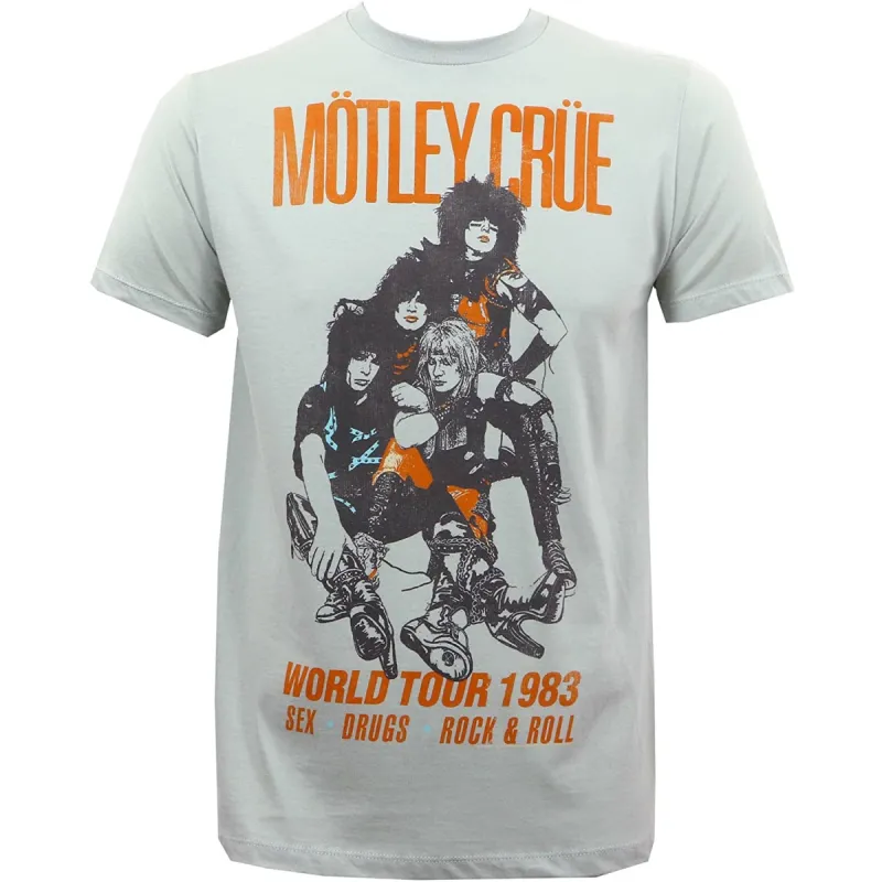Motley Crue - Vintage World Tour 1983 Mens Soft T Shirt sold by Old Glory