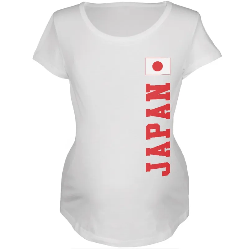 World Cup Japan White Womens Soft Maternity T-Shirt sold by Old Glory
