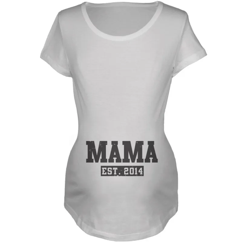 Mama Est. 2014 Maternity T-Shirt sold by Old Glory