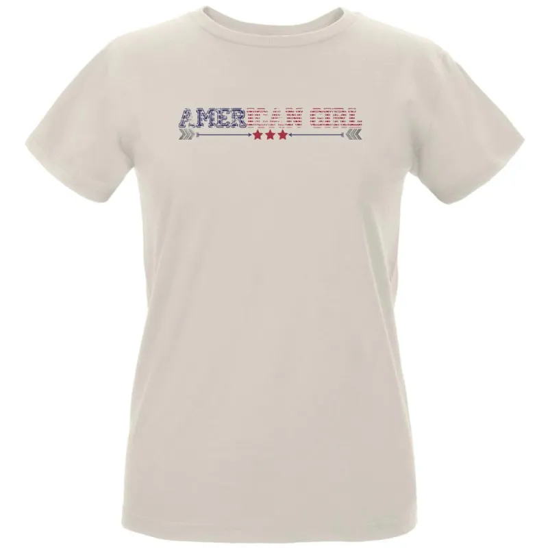 American Girl Natural Womens Organic T-Shirt sold by Old Glory