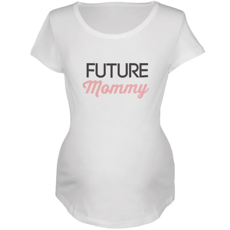 Future Mommy White Maternity Soft T-Shirt sold by Old Glory