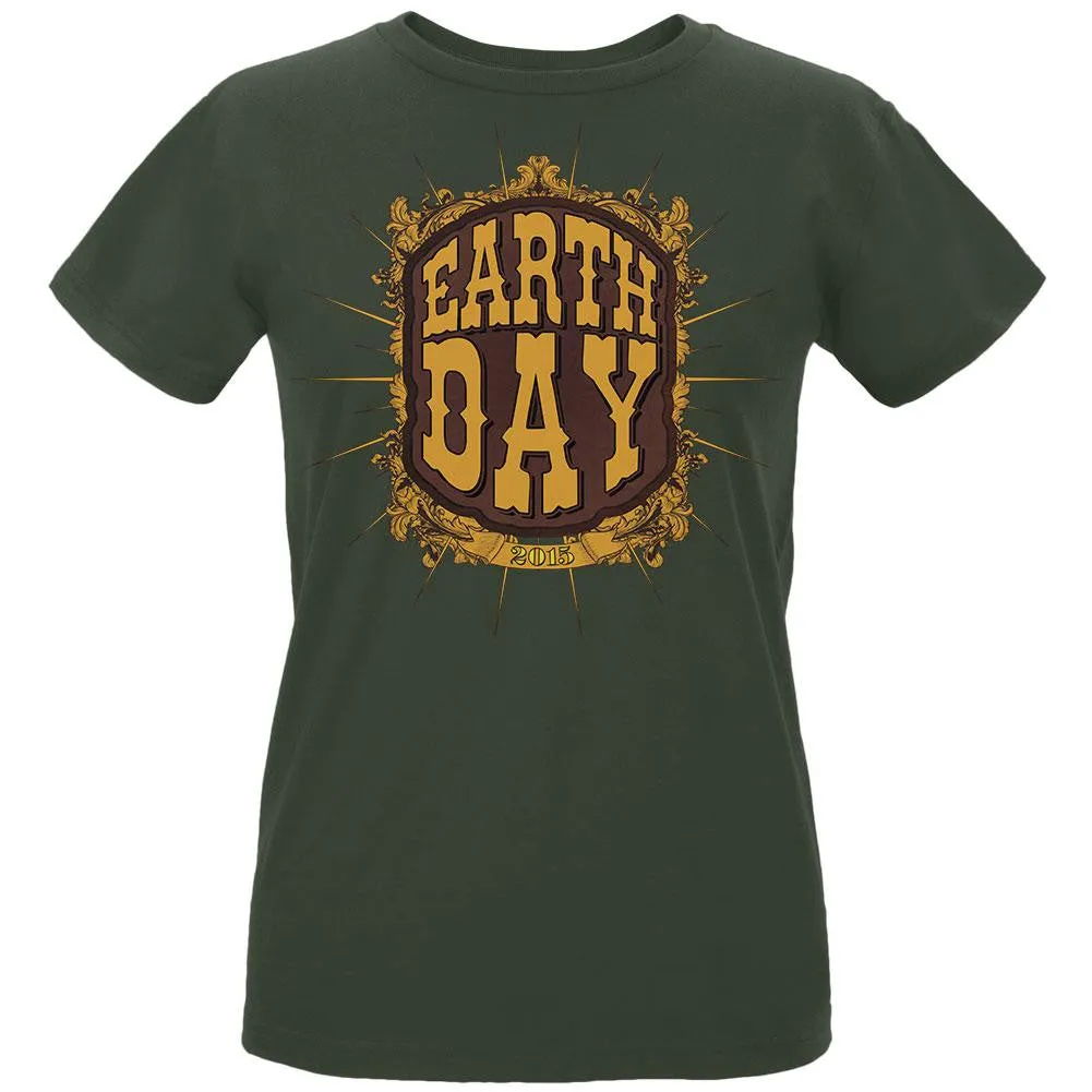 Earth Day - Vintage Earth Day 2015 Women's Organic City Green T-Shirt sold by Old Glory