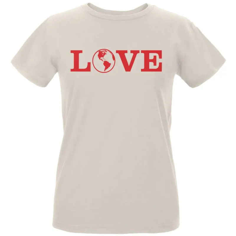 Earth Day - Love Earth Women's Organic Natural T-Shirt sold by Old Glory