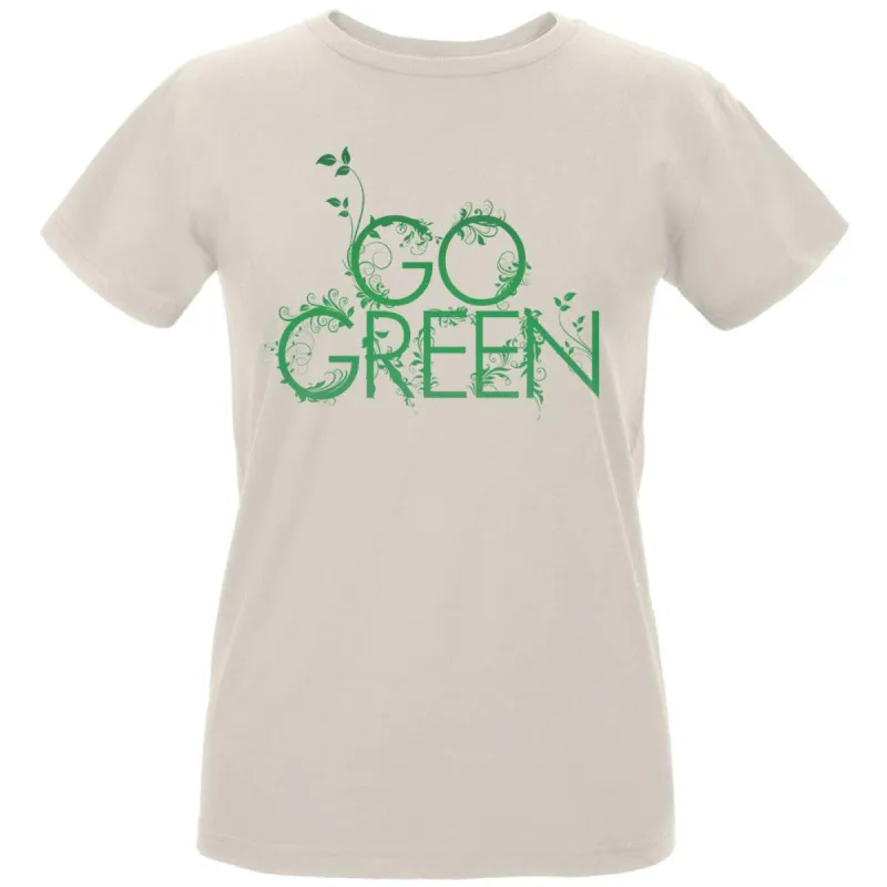 Earth Day - Go Green Women's Organic Natural T-Shirt sold by Old Glory