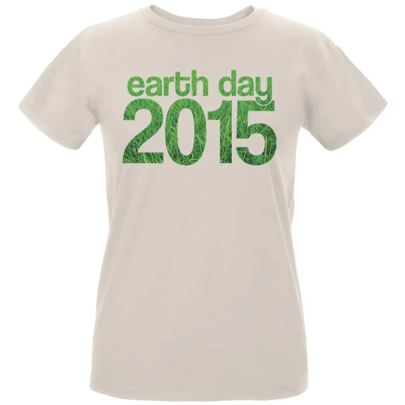 Earth Day - 2015 Grass Women's Organic Natural T-Shirt sold by Old Glory