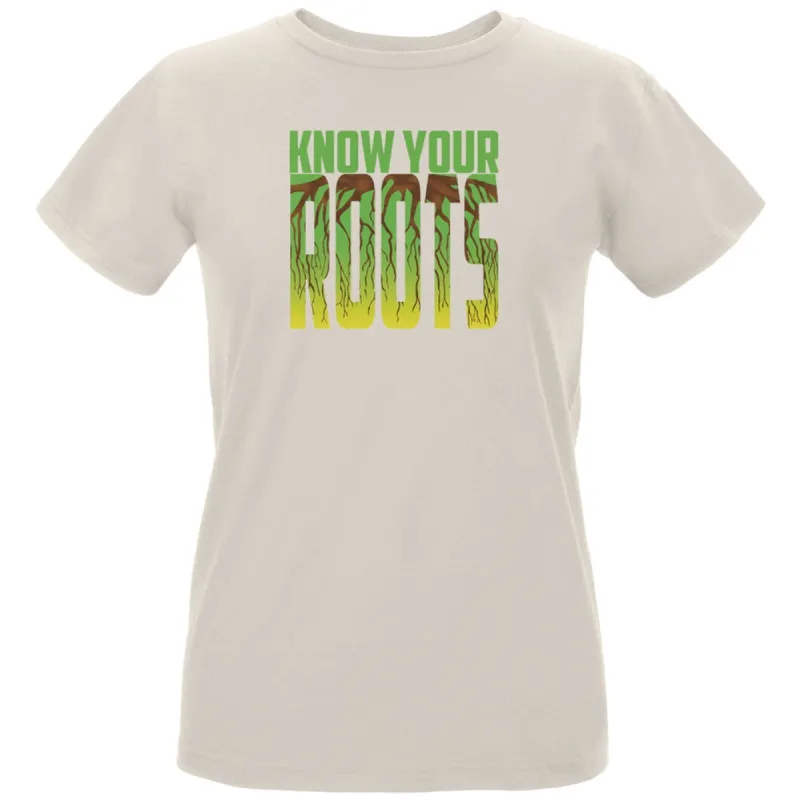 Earth Day - Know Your Roots Women's Organic Natural T-Shirt sold by Old Glory