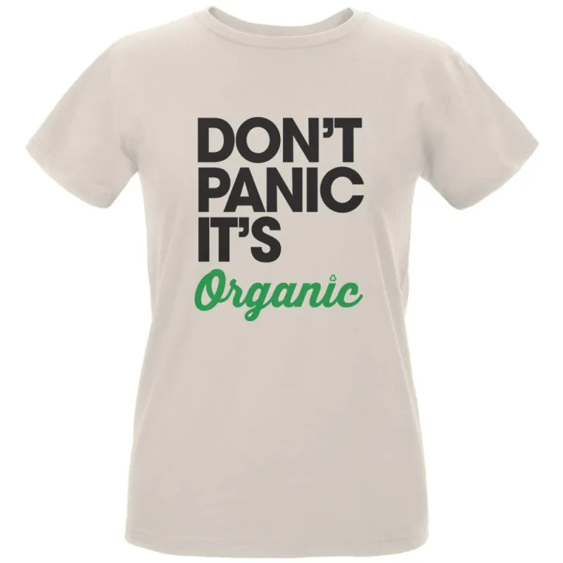 Earth Day - Don't Panic It's Organic Women's Organic Natural T-Shirt sold by Old Glory