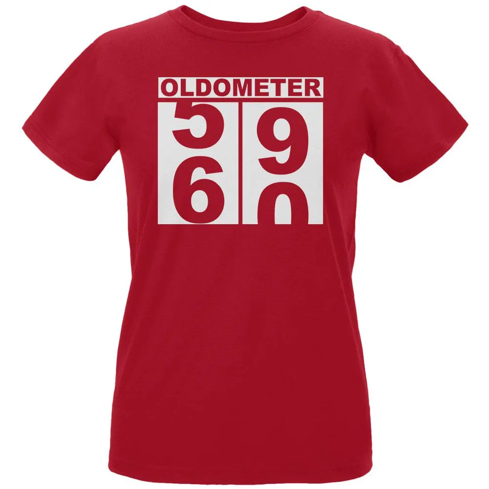 Milestone Birthday Oldometer Odometer Turning 60 Womens Organic T Shirt sold by Old Glory product image thumbnail 2