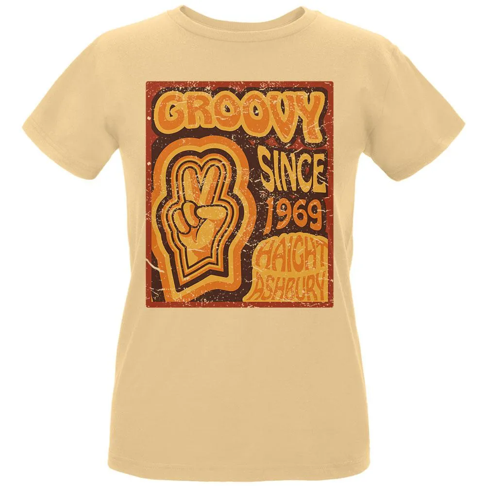 Milestone Birthday Groovy Since 1969 Haight Ashbury Womens T Shirt sold by Old Glory
