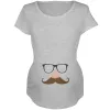 Halloween Glasses & Mustache Disguise Costume Maternity Soft T Shirt sold by Old Glory