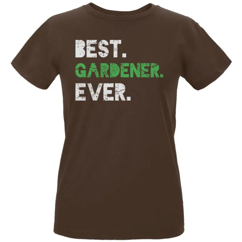 Gardening Best Gardener Ever Womens Organic T Shirt sold by Old Glory