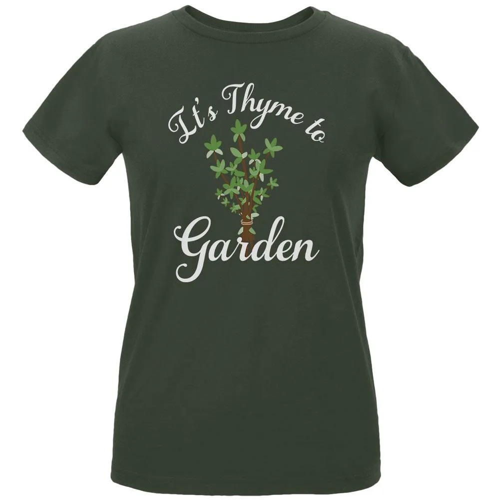 Gardening It's Thyme Time to Garden Womens Organic T Shirt sold by Old Glory